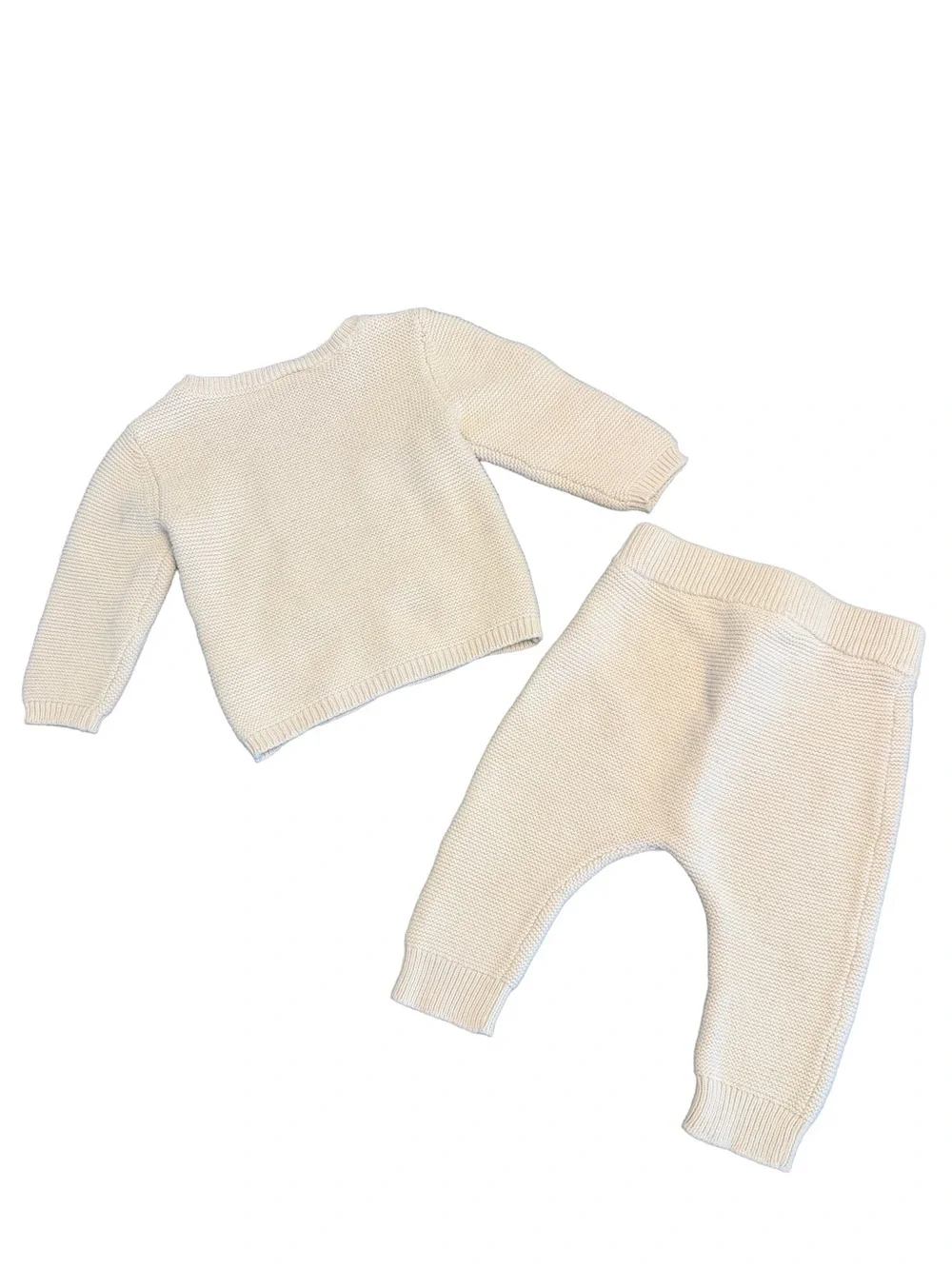Just One You by Carter’s Infant Cable Knit Sweater & Pants Set - Cream (Size 9M)